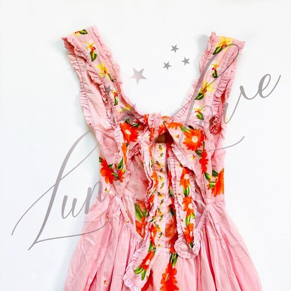 FARM RIO Pink Papaya Salad Maxi Dress NWT - Picture 8 of 10